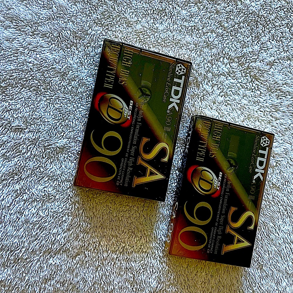Two TDK SA 90 Cassettes Sealed